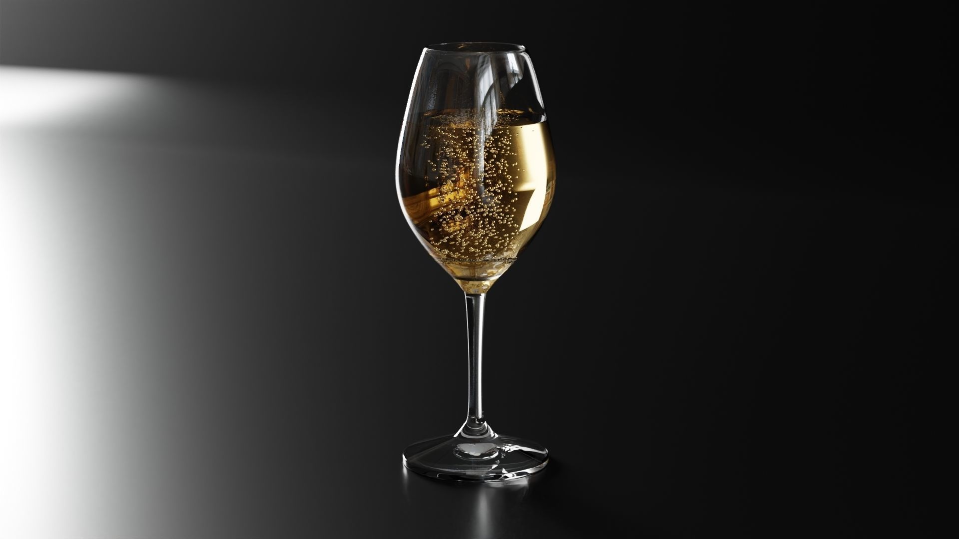 Champagne glass 2 3D model_6
