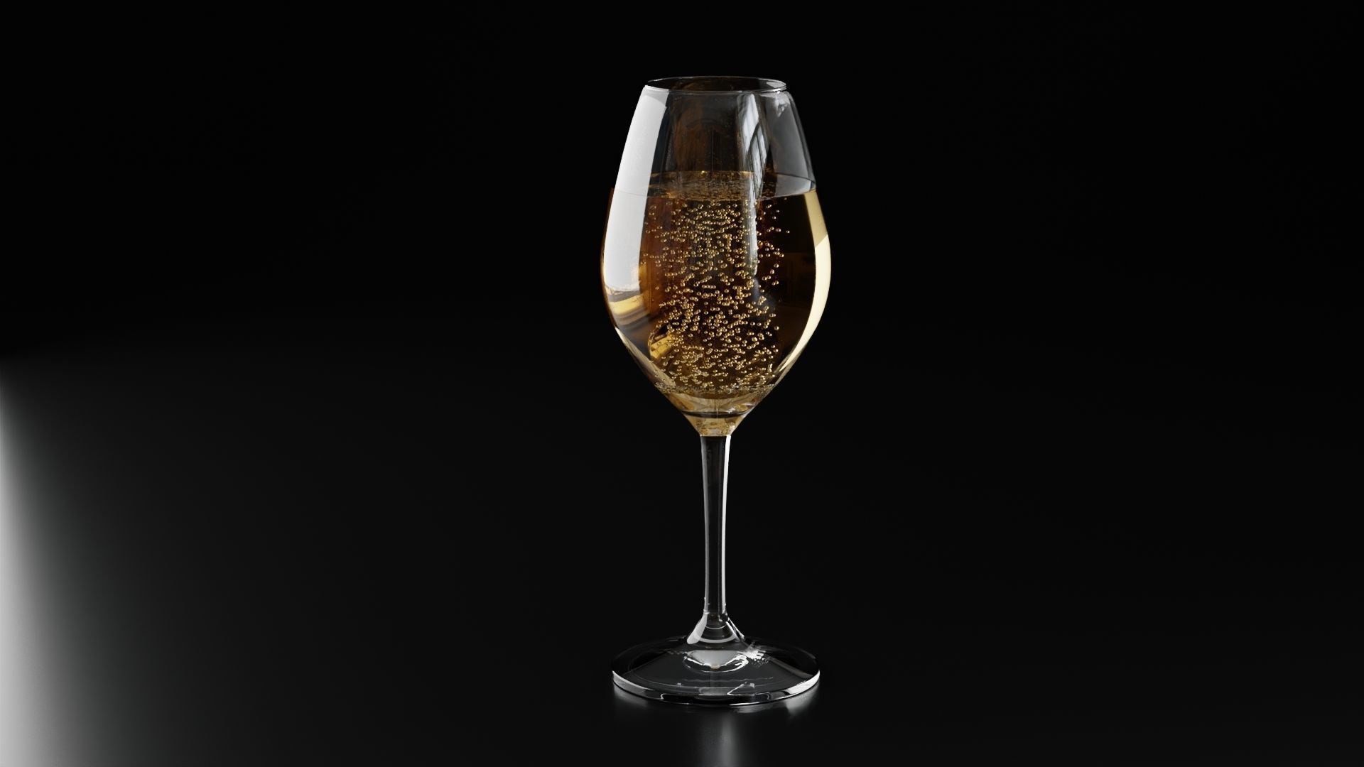 Champagne glass 2 3D model_4