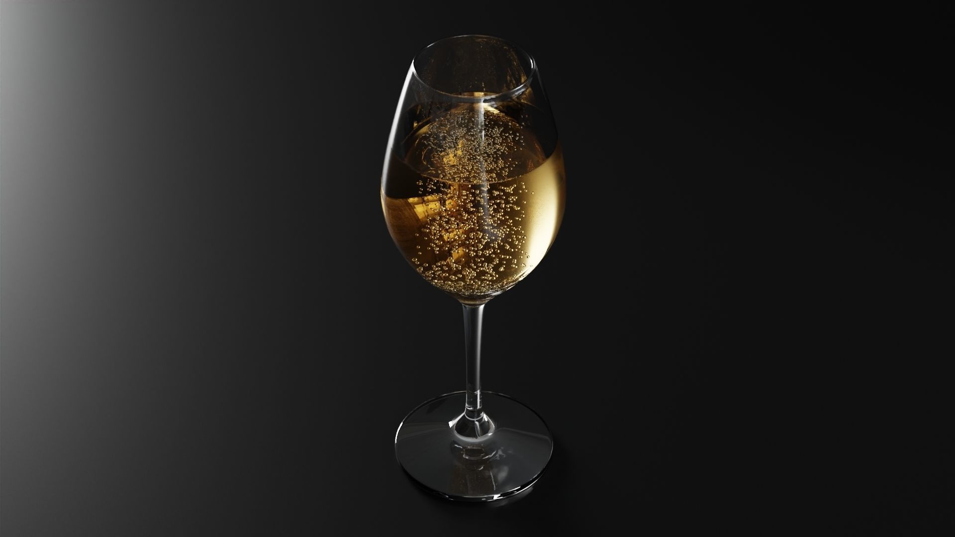 Champagne glass 2 3D model_7