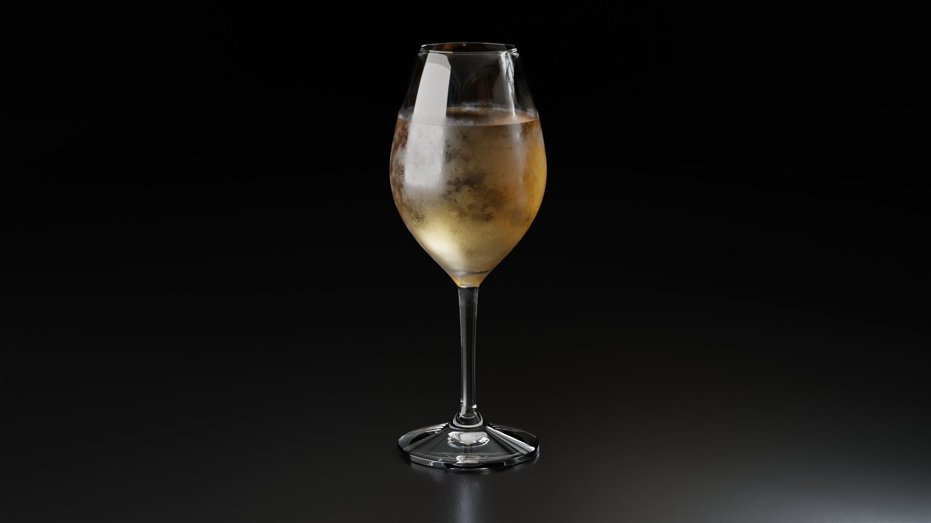 Champagne glass 2 3D model_17
