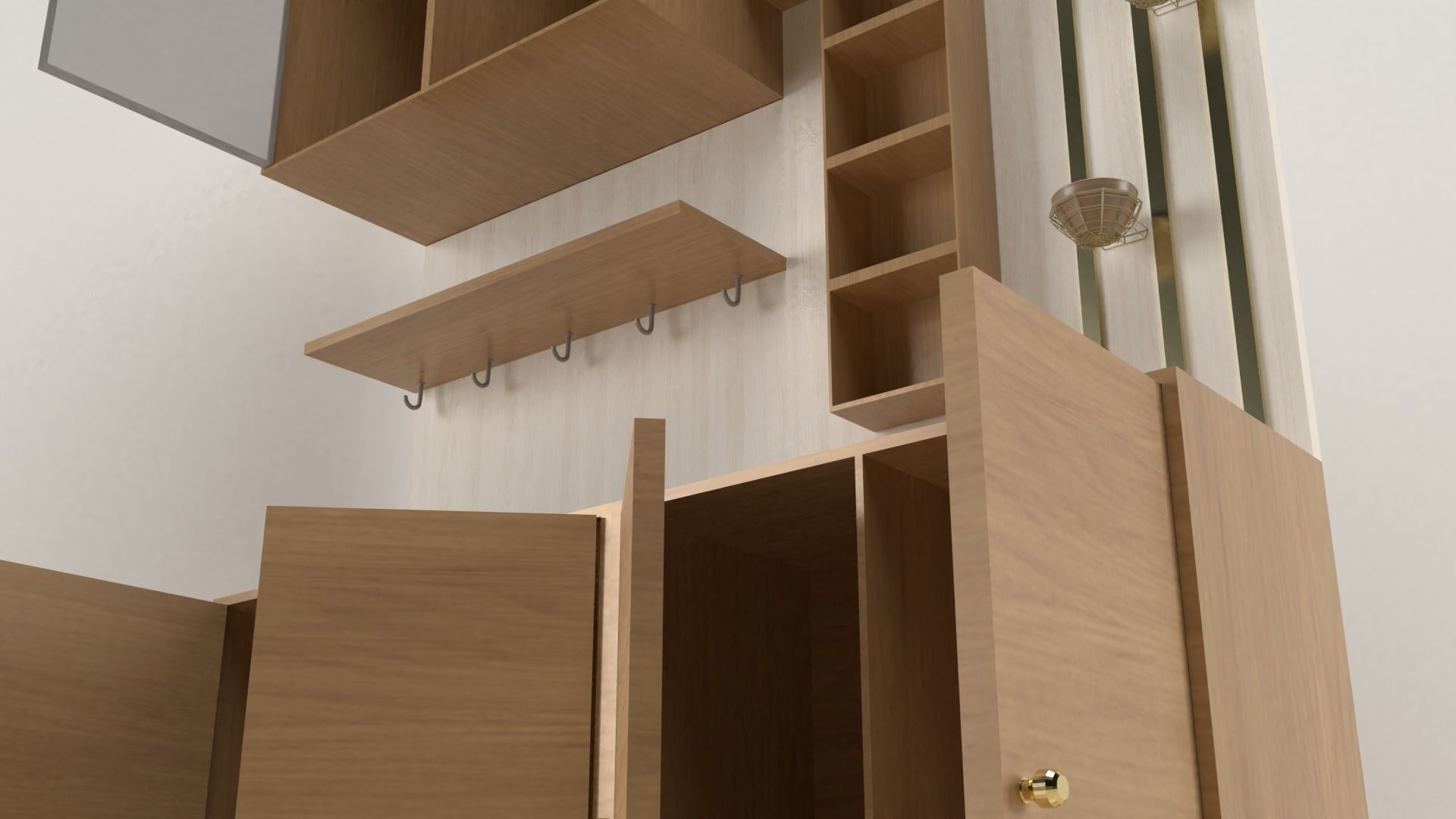 Shelf Cabinet 3D Model 002 3D model_4