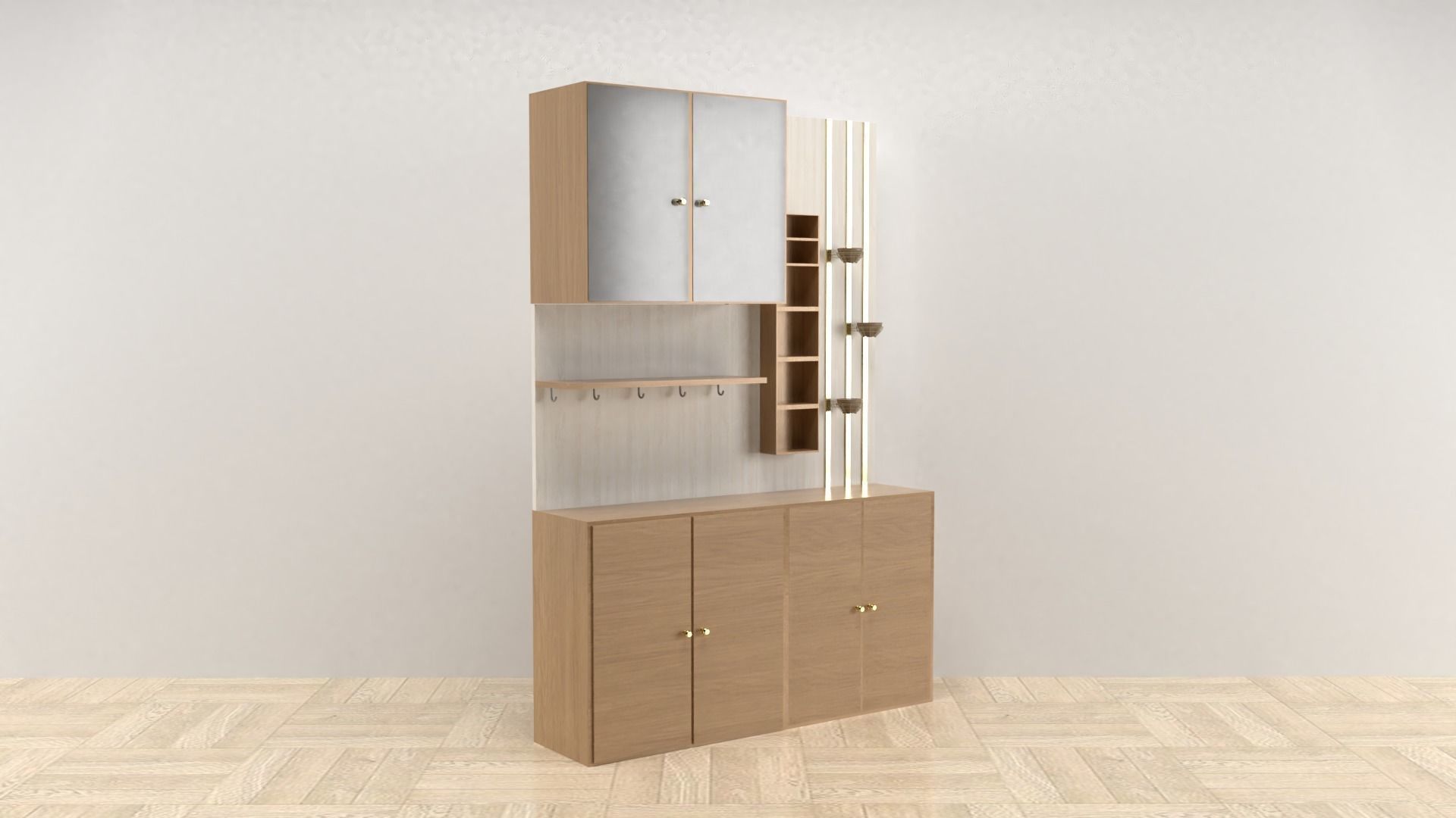 Shelf Cabinet 3D Model 002 3D model_2