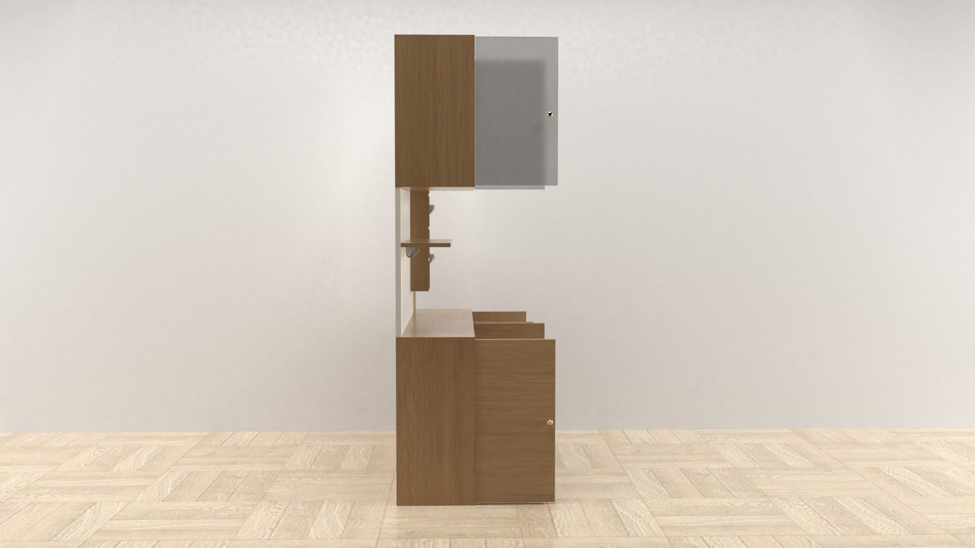 Shelf Cabinet 3D Model 002 3D model_5