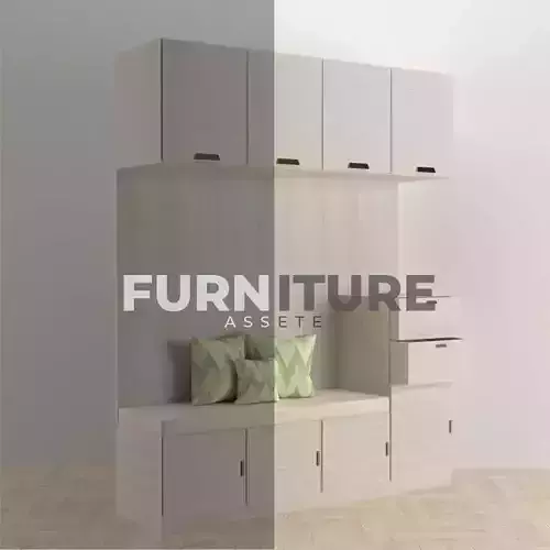 Shelf  Sofa Box 3D Model 007