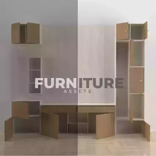 Shelf Cabinet 3D Model 004