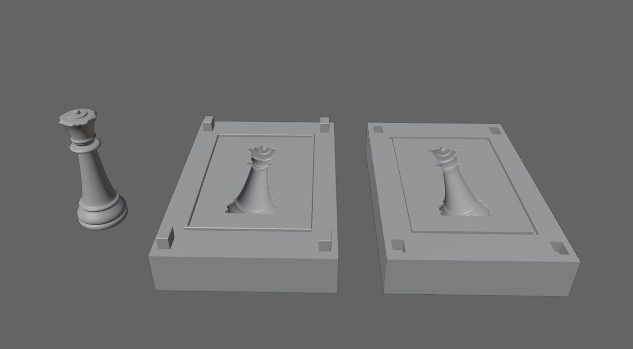 Mold for Queen - Chess Game - Form - Xadrez Molde Forma 3D print model_15