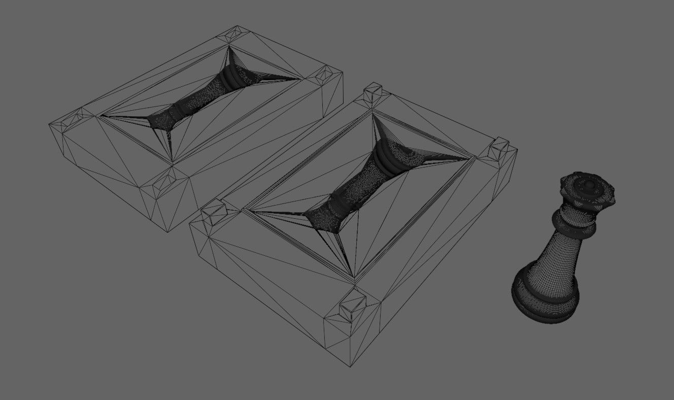 Mold for Queen - Chess Game - Form - Xadrez Molde Forma 3D print model_16