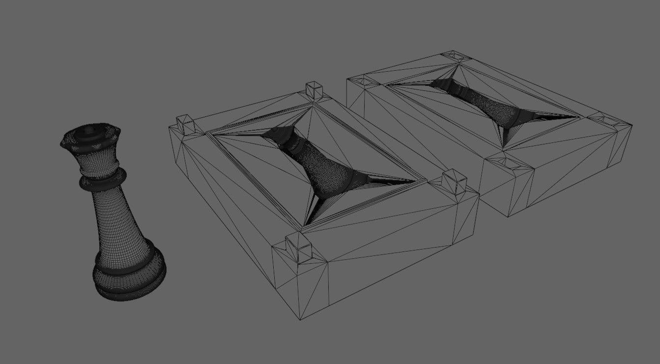 Mold for Queen - Chess Game - Form - Xadrez Molde Forma 3D print model_4