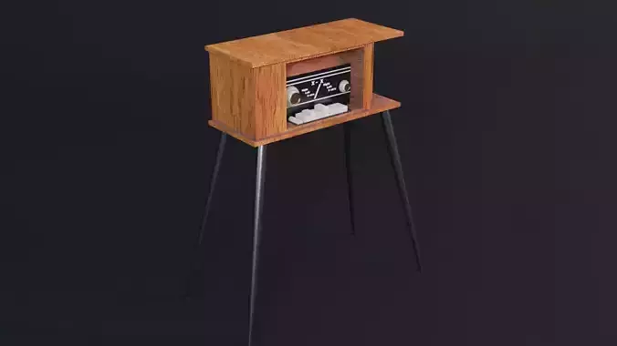 71Radio Game Ready - Low Poly 3D Model stand