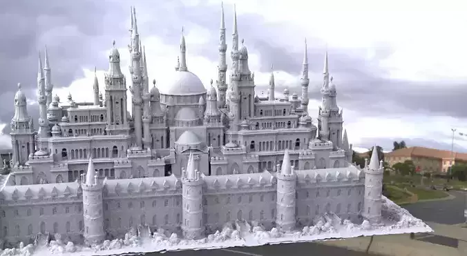Castle Fantasy Large palace 3D model