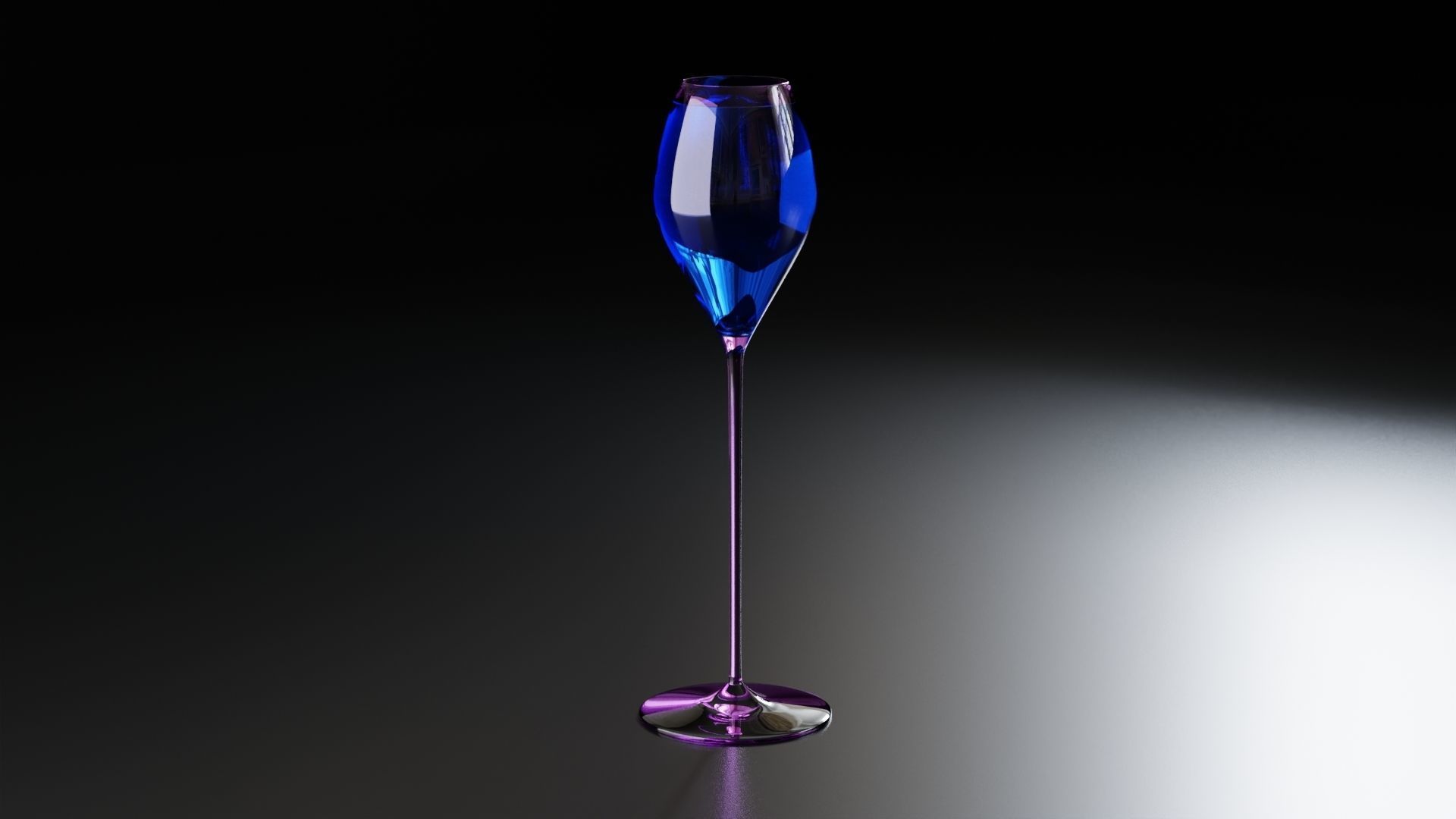 Champagne glass 3 3D model_9