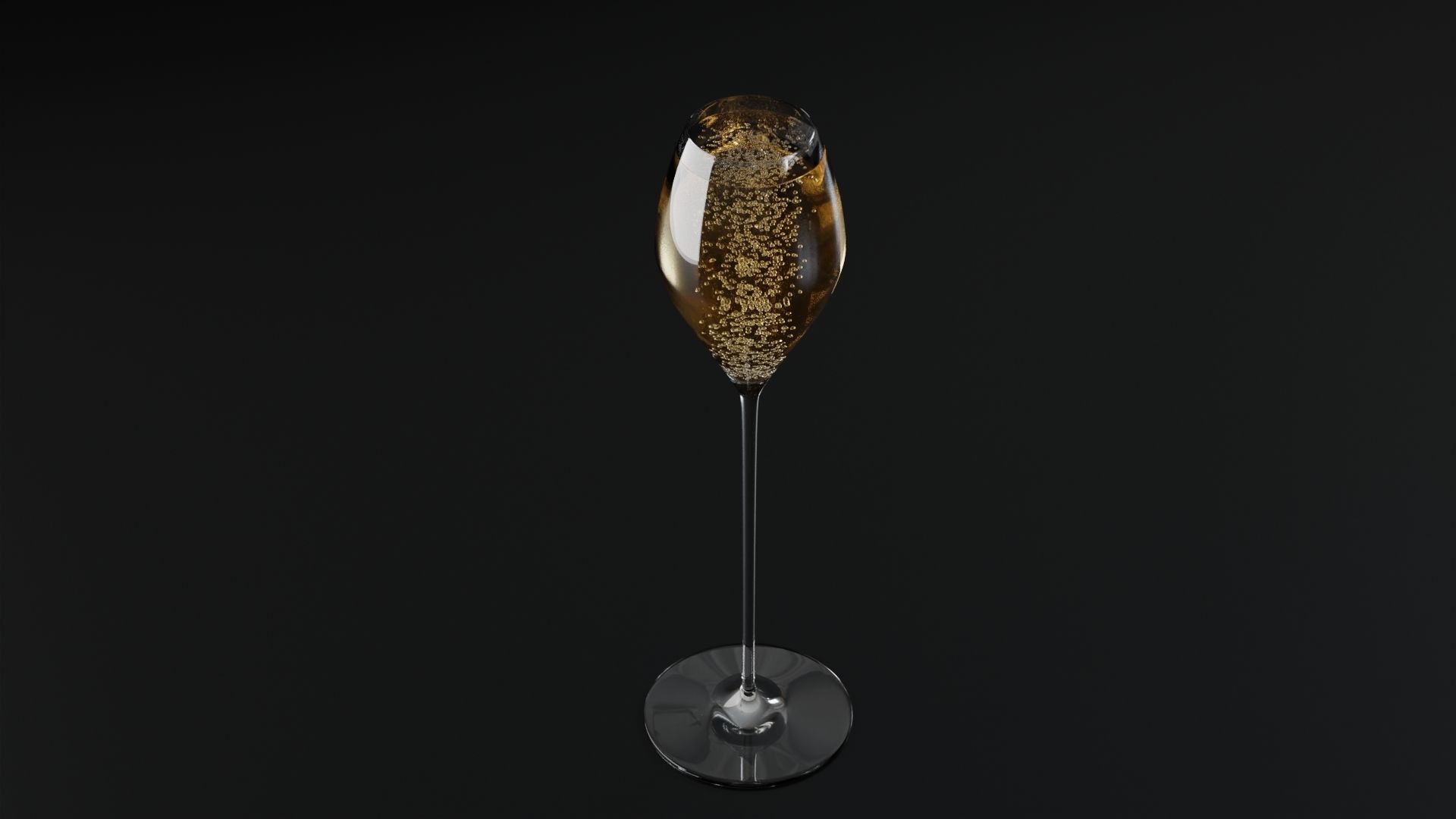Champagne glass 3 3D model_7