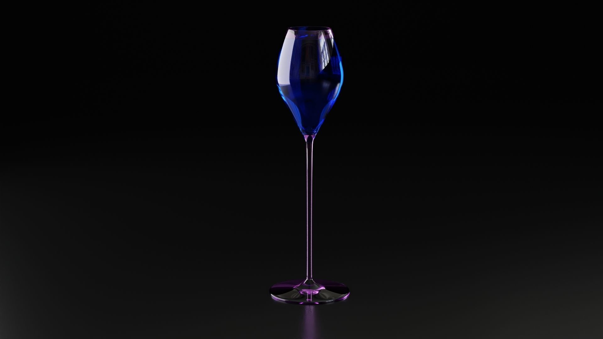 Champagne glass 3 3D model_8