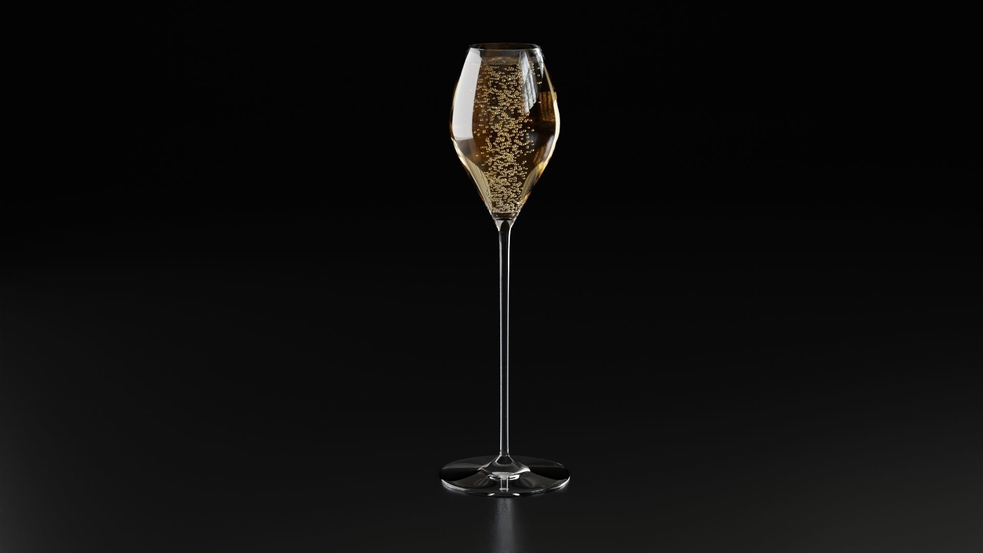 Champagne glass 3 3D model_5