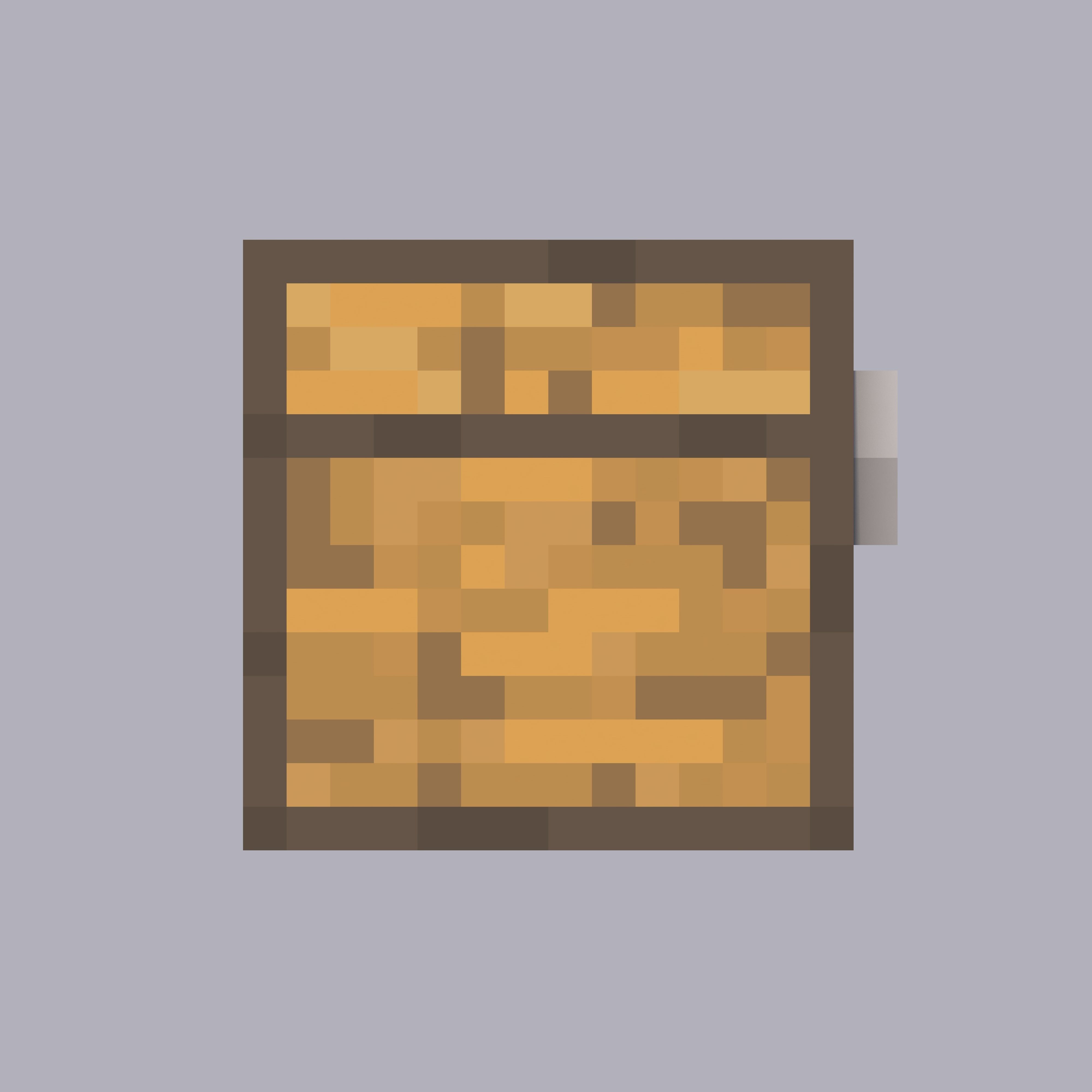 Minecraft Chest 3D Model Low-poly 3D model_2