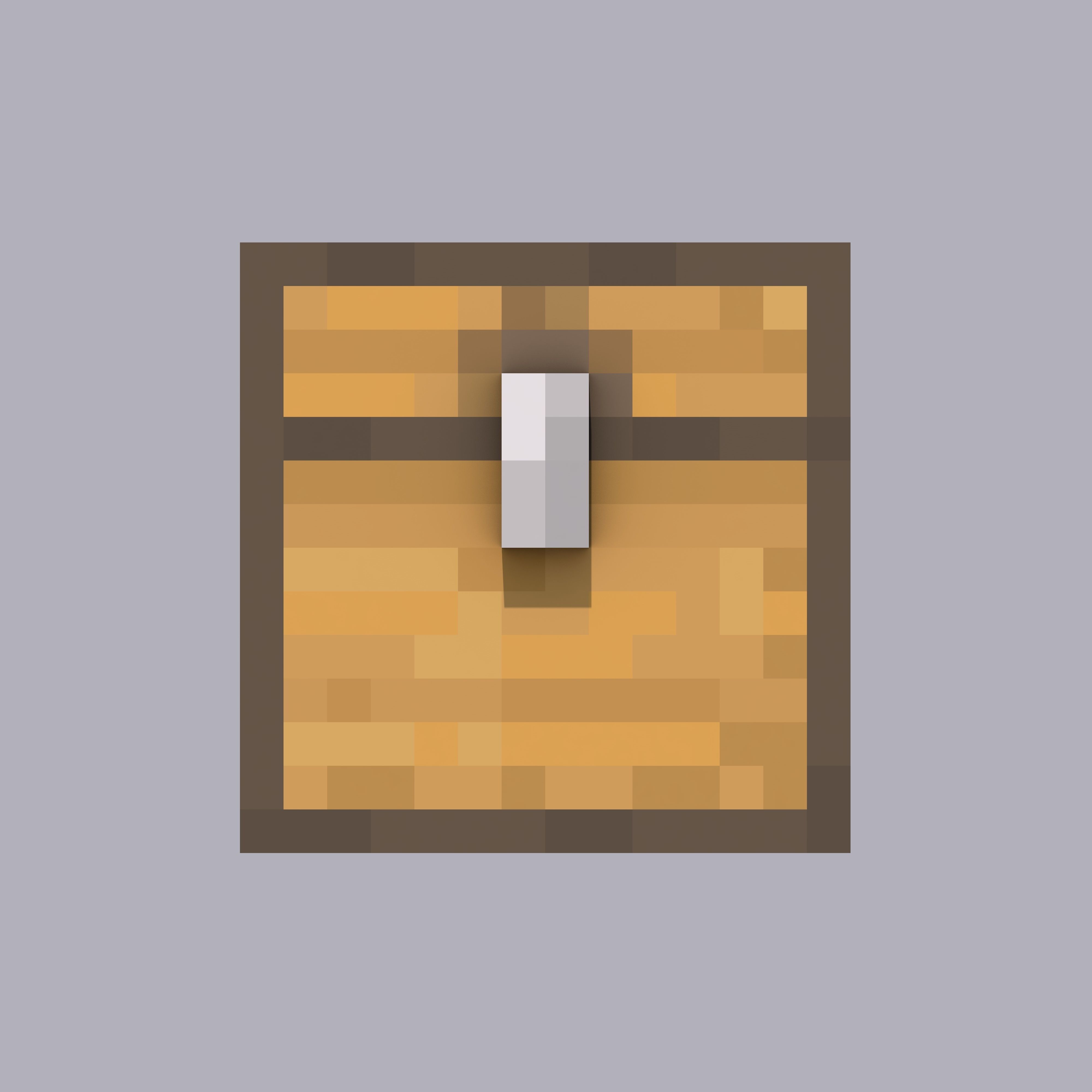 Minecraft Chest 3D Model Low-poly 3D model_1