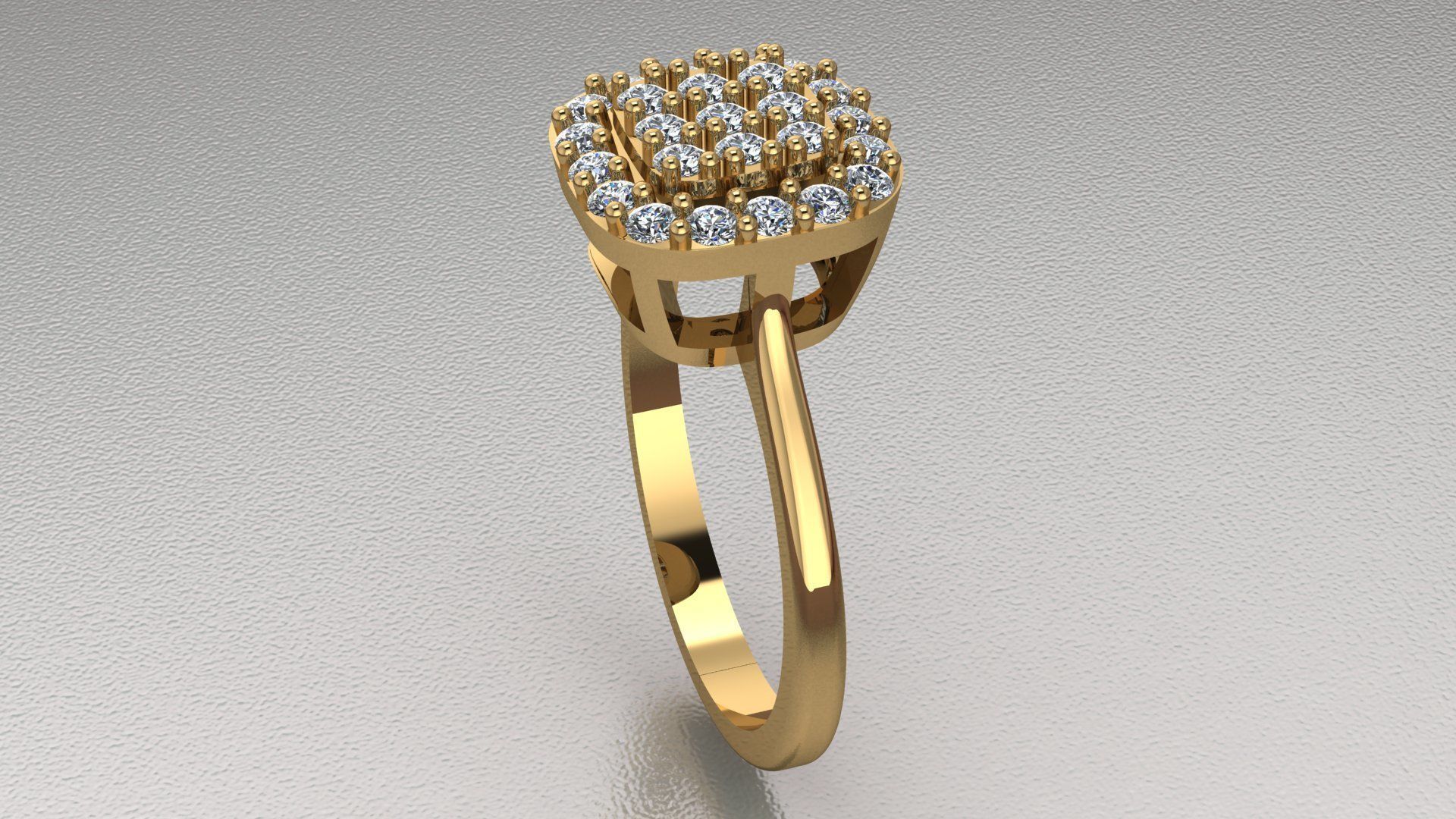 Diamond ring 35 3D print model_4