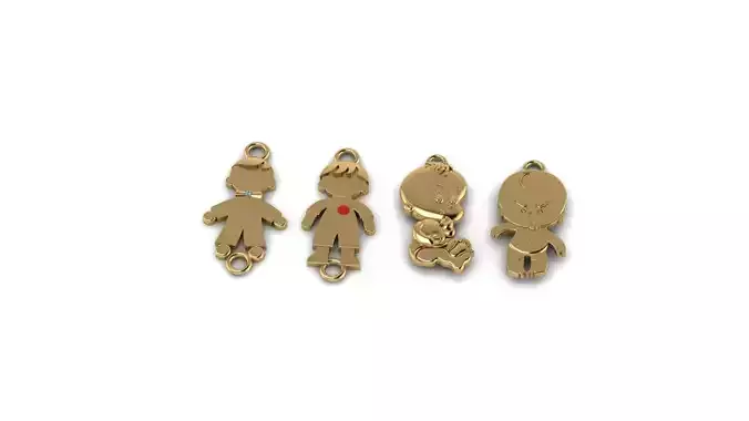 BRACELET baby charms - 3D print model