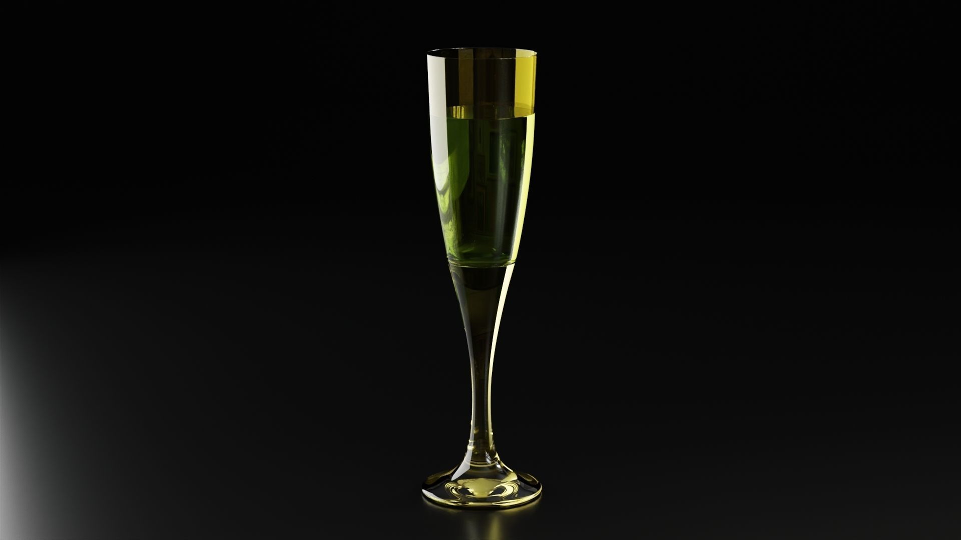 Champagne glass 4 3D model_7