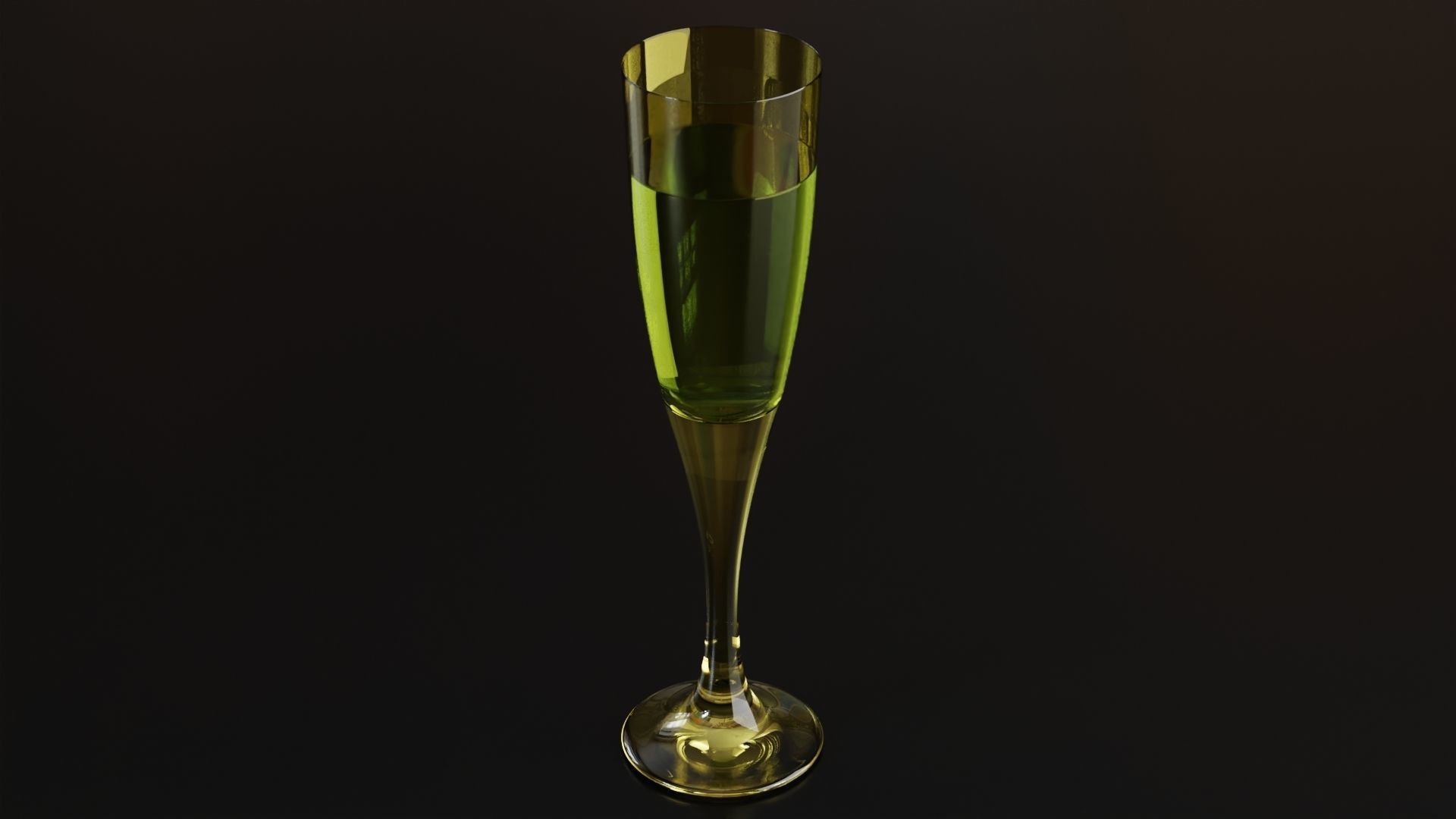 Champagne glass 4 3D model_10
