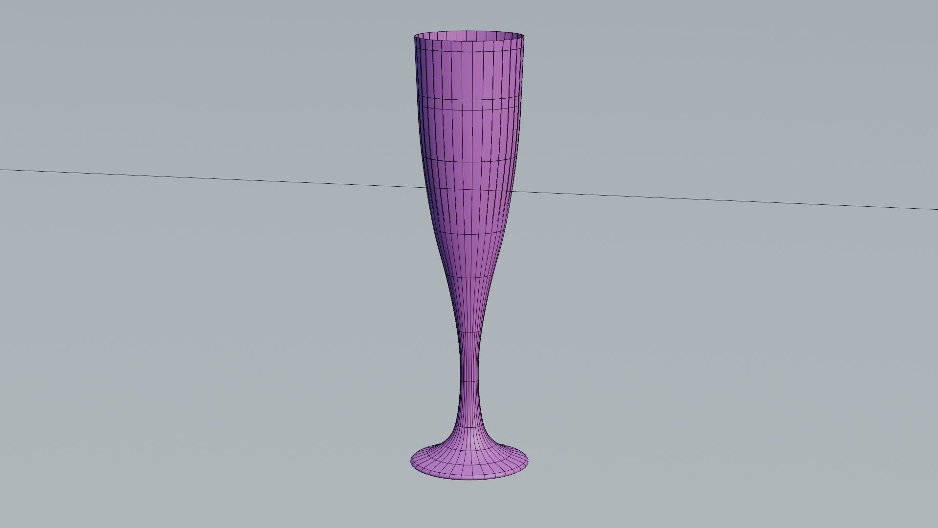 Champagne glass 4 3D model_23