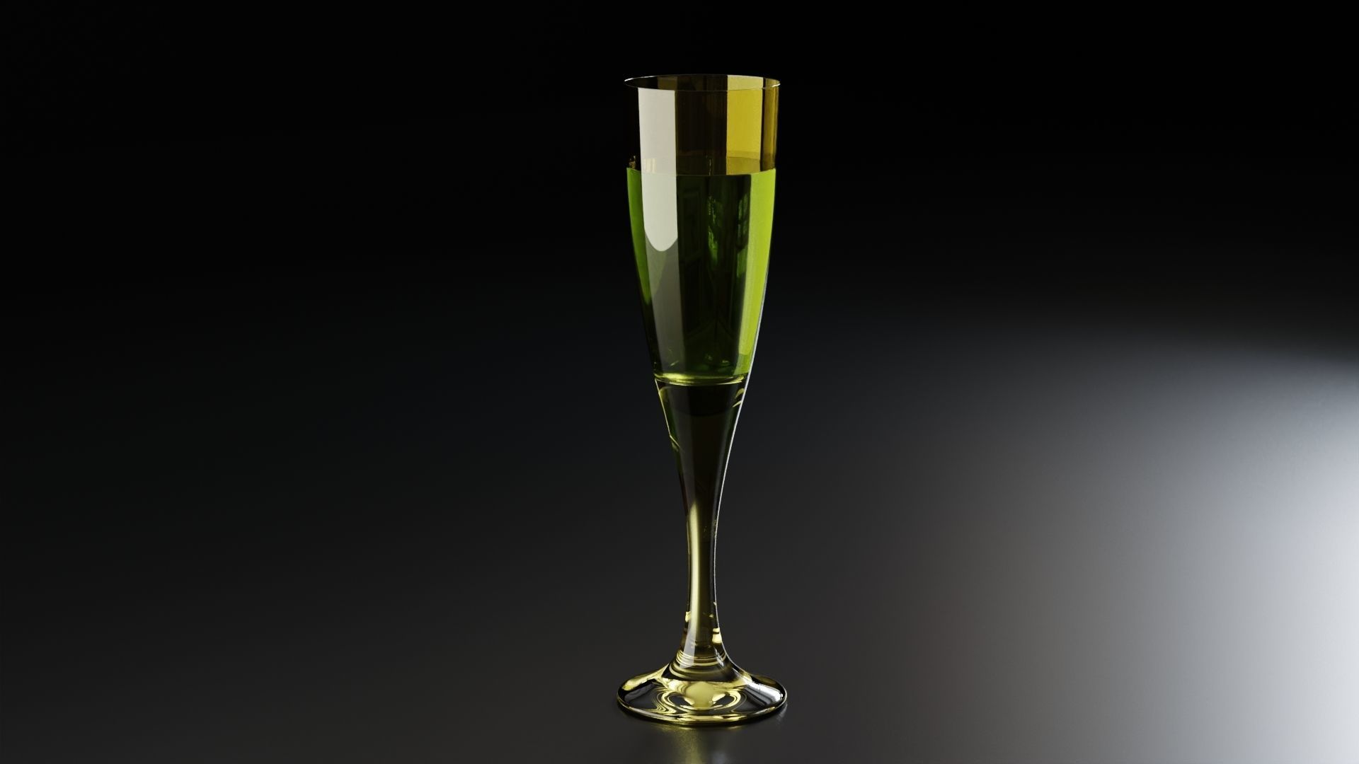 Champagne glass 4 3D model_8