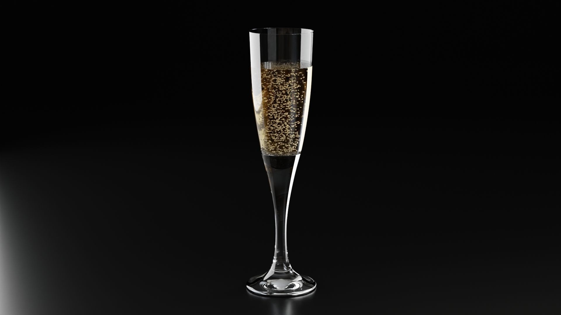 Champagne glass 4 3D model_3