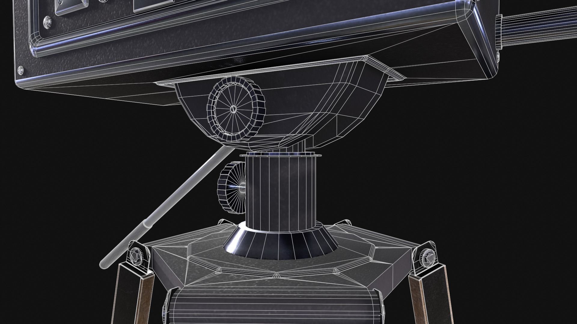Classic Movie Camera 3D model_14