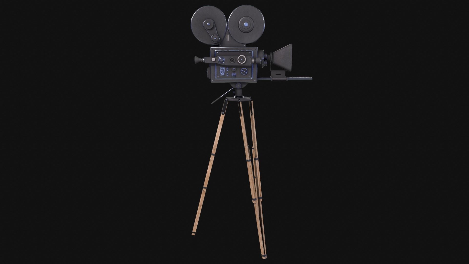 Classic Movie Camera 3D model_19