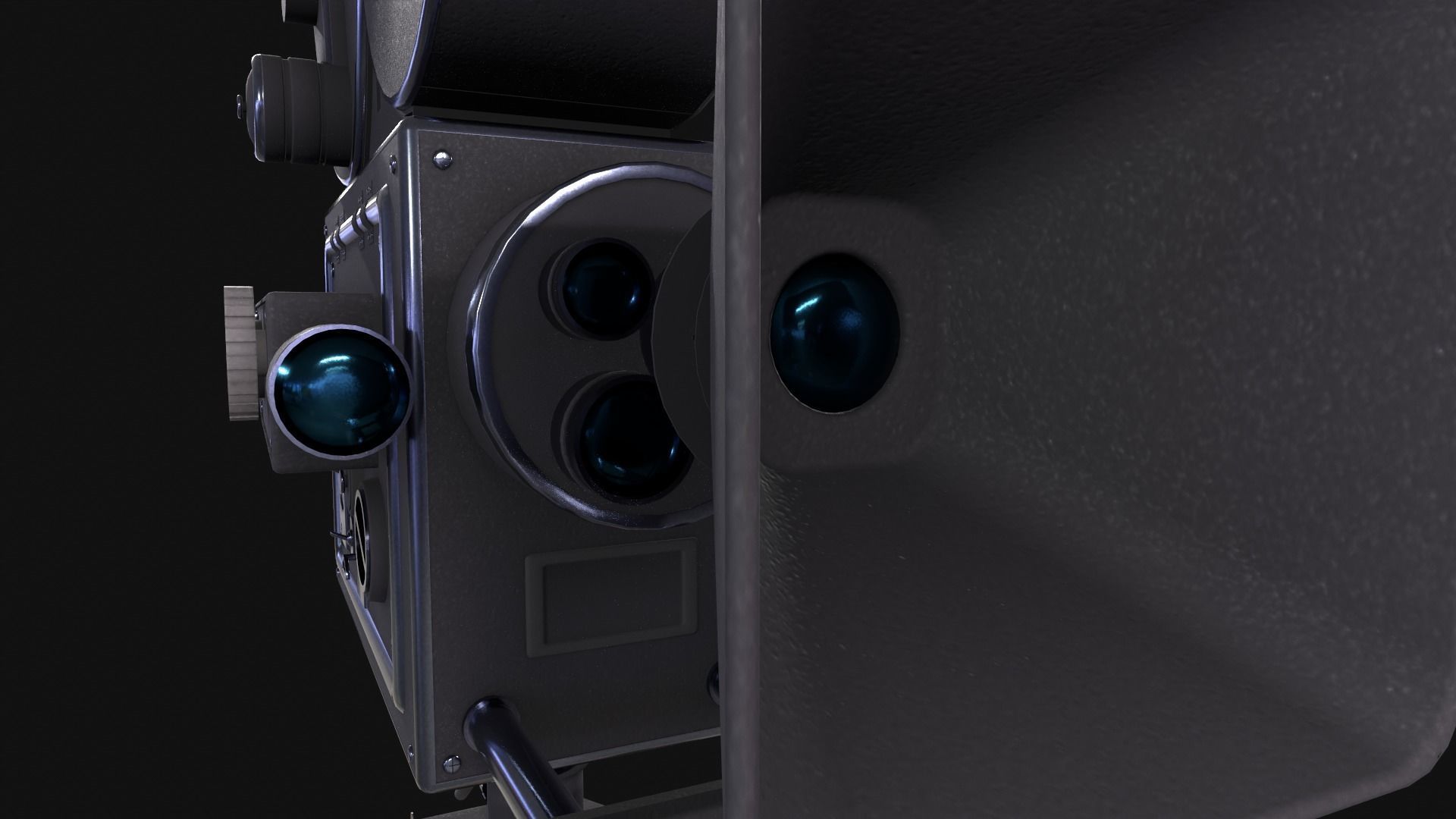 Classic Movie Camera 3D model_11