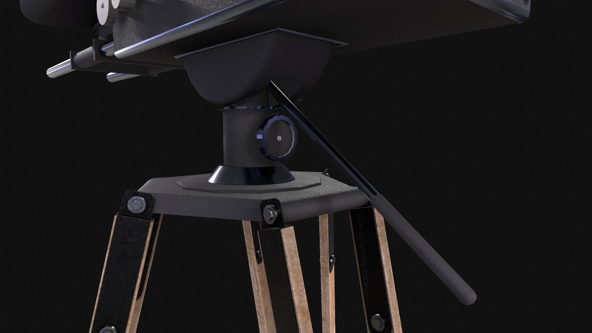 Classic Movie Camera 3D model_21