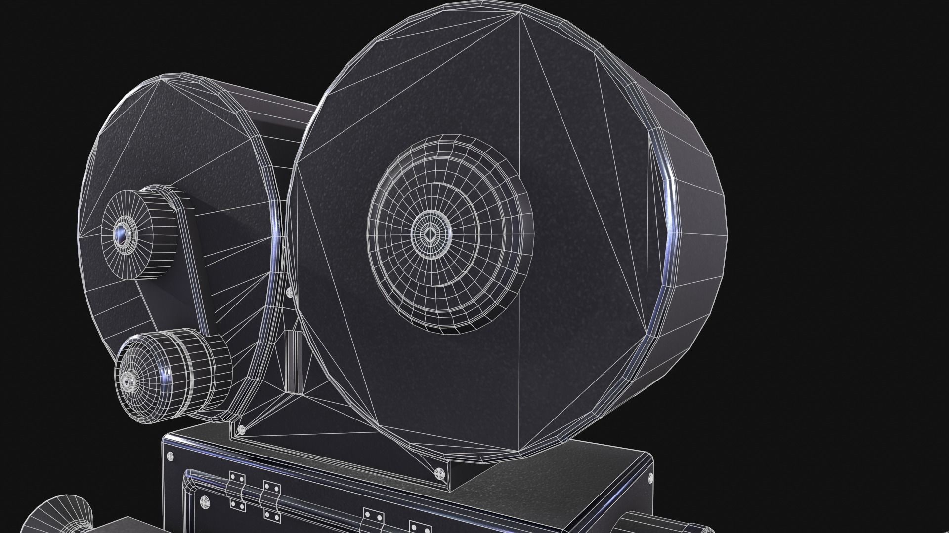 Classic Movie Camera 3D model_13