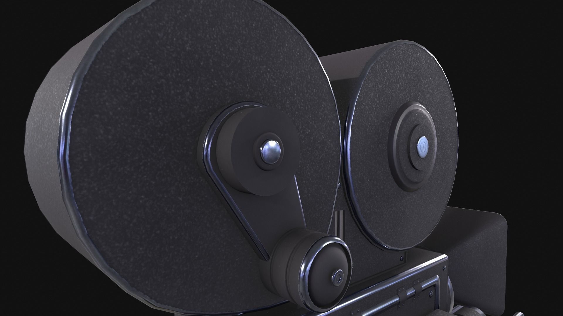 Classic Movie Camera 3D model_10