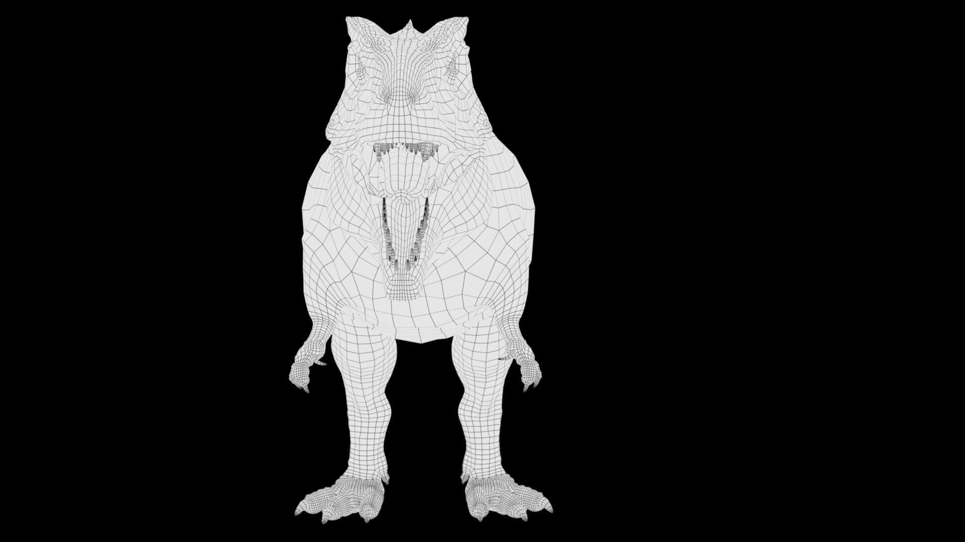 Dinosaur Hybrid Giganotosaurus PBR UE - Unity Low-poly 3D model_21