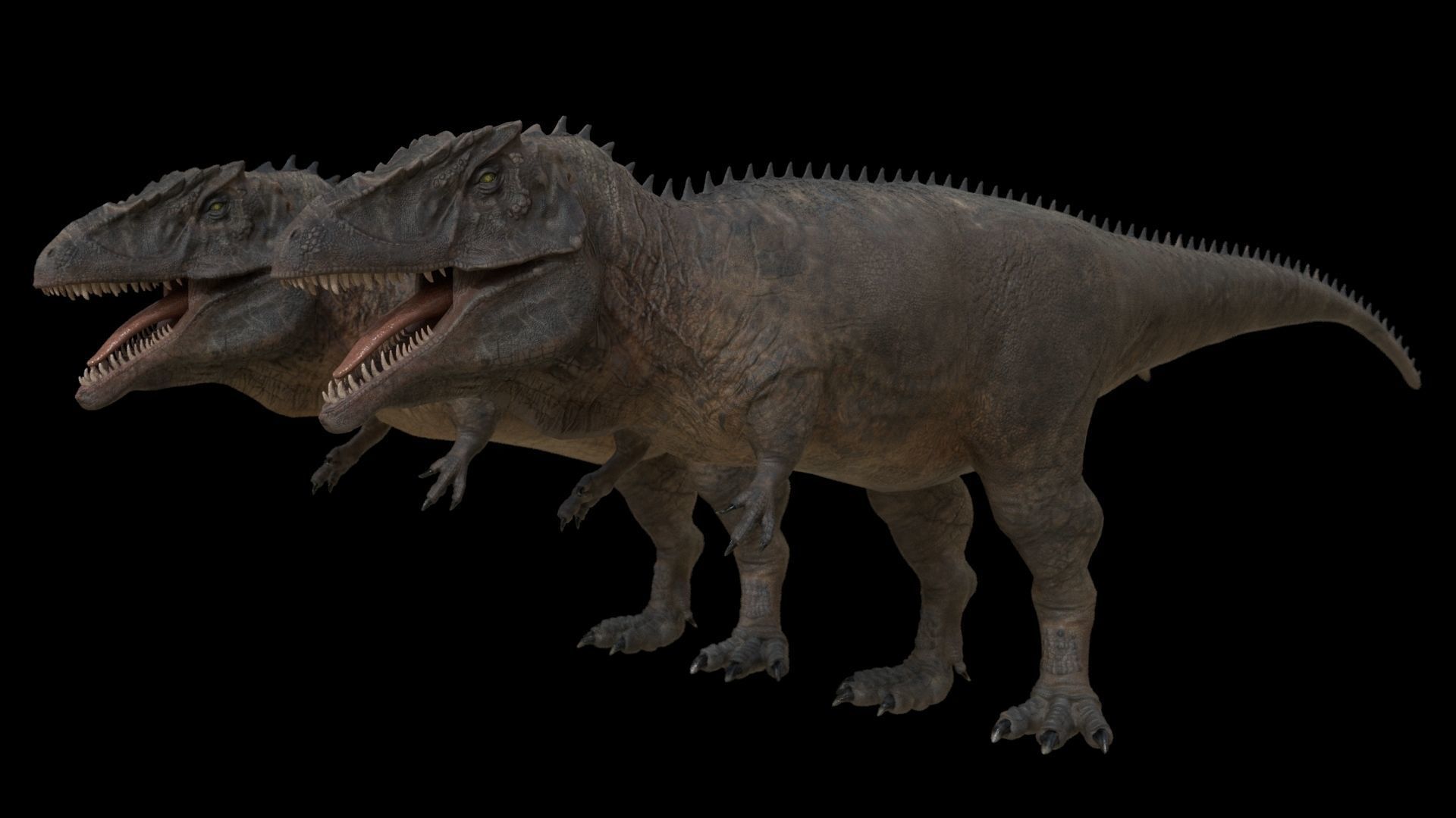 Dinosaur Hybrid Giganotosaurus PBR UE - Unity Low-poly 3D model_14