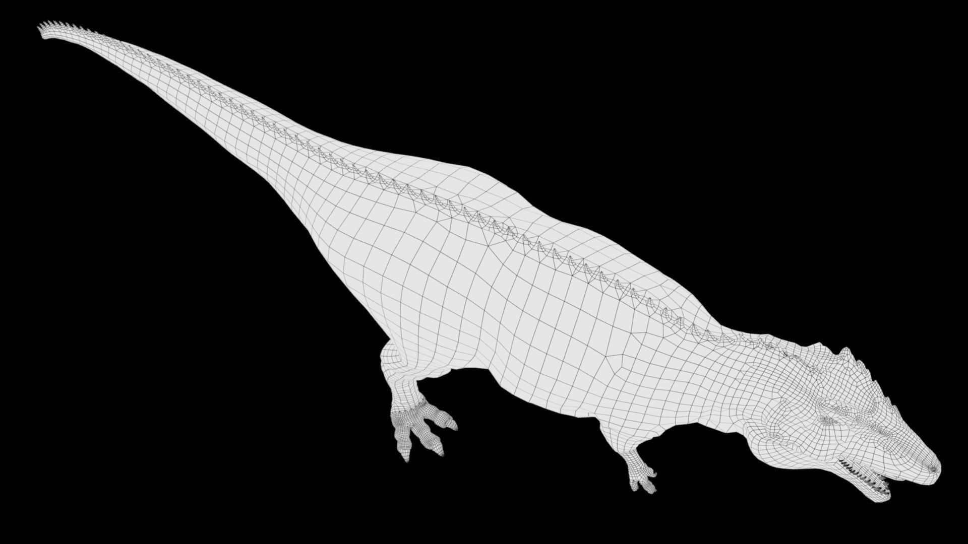 Dinosaur Hybrid Giganotosaurus PBR UE - Unity Low-poly 3D model_23