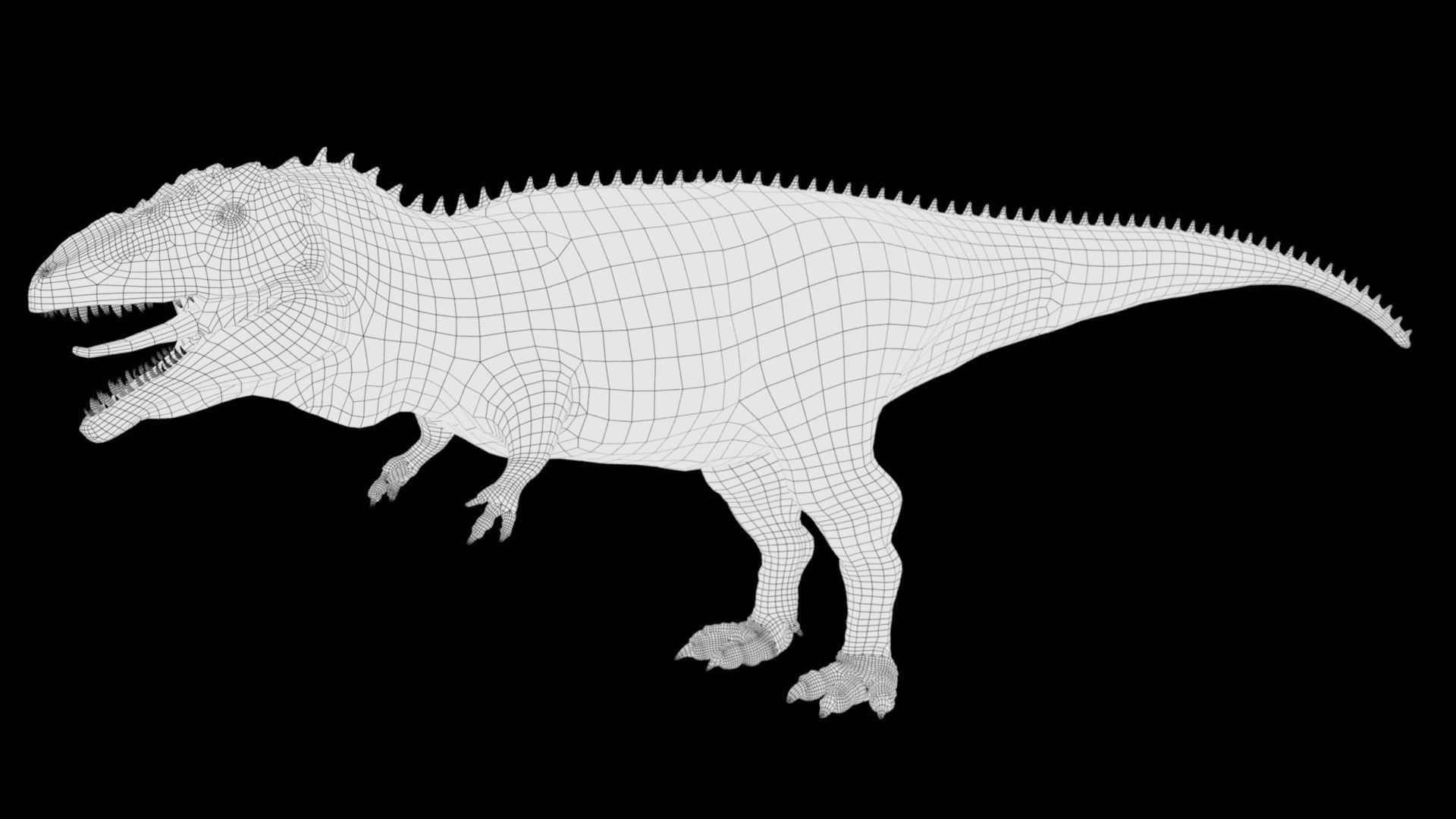 Dinosaur Hybrid Giganotosaurus PBR UE - Unity Low-poly 3D model_20