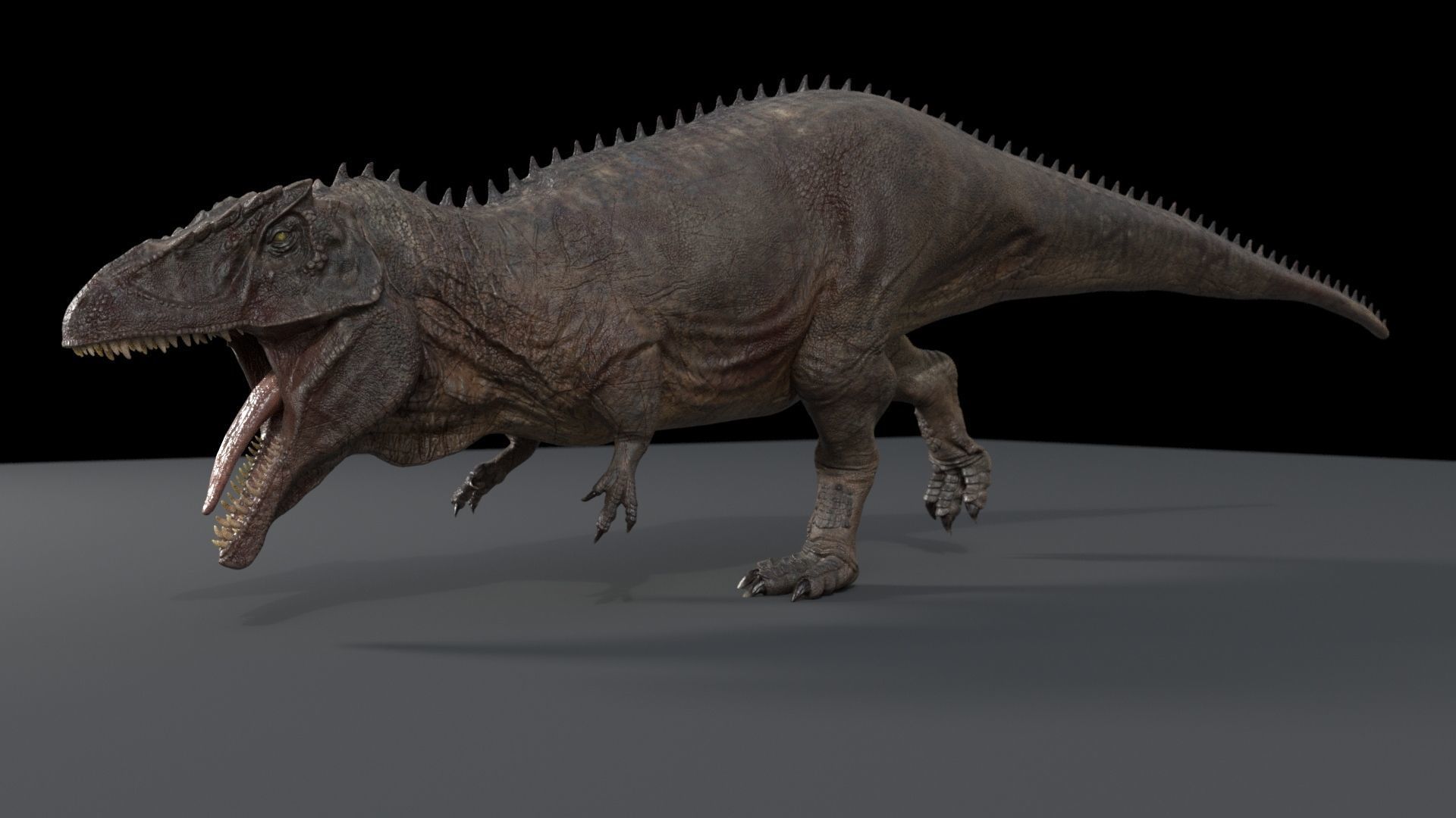 Dinosaur Hybrid Giganotosaurus PBR UE - Unity Low-poly 3D model_9
