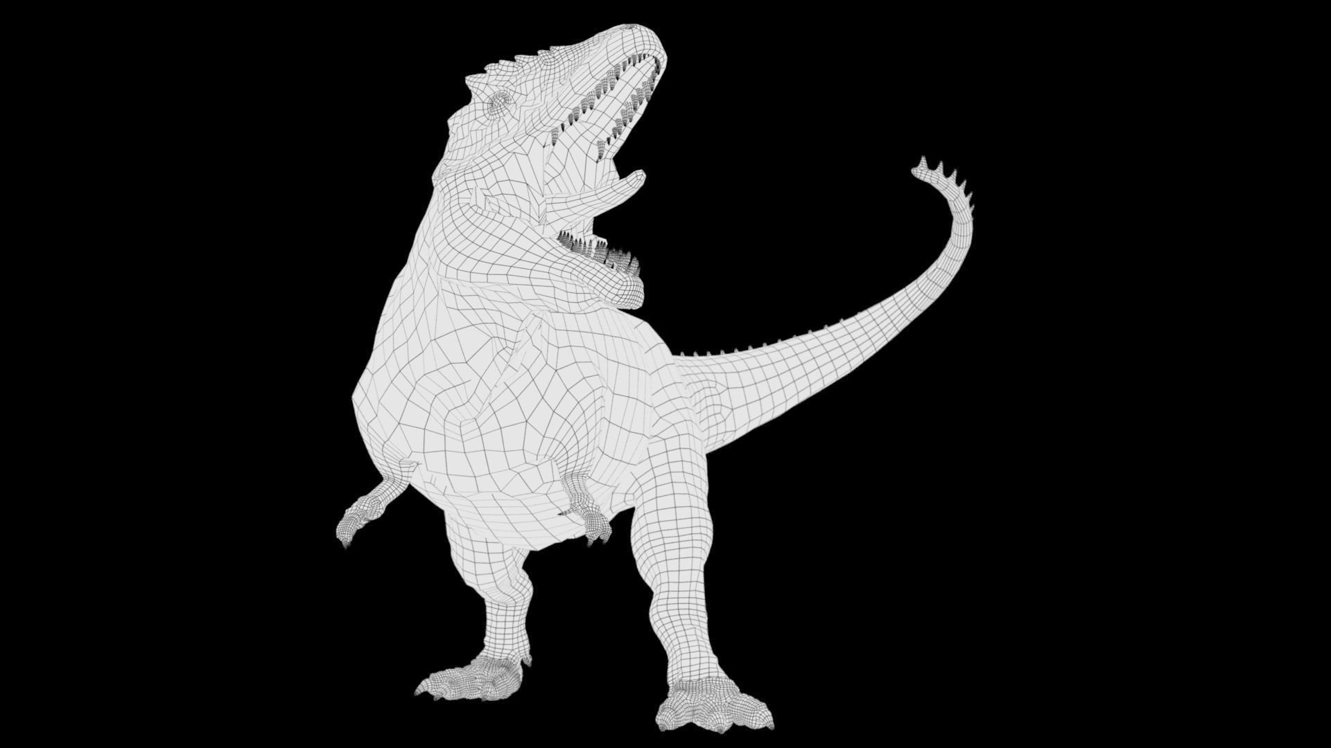 Dinosaur Hybrid Giganotosaurus PBR UE - Unity Low-poly 3D model_24