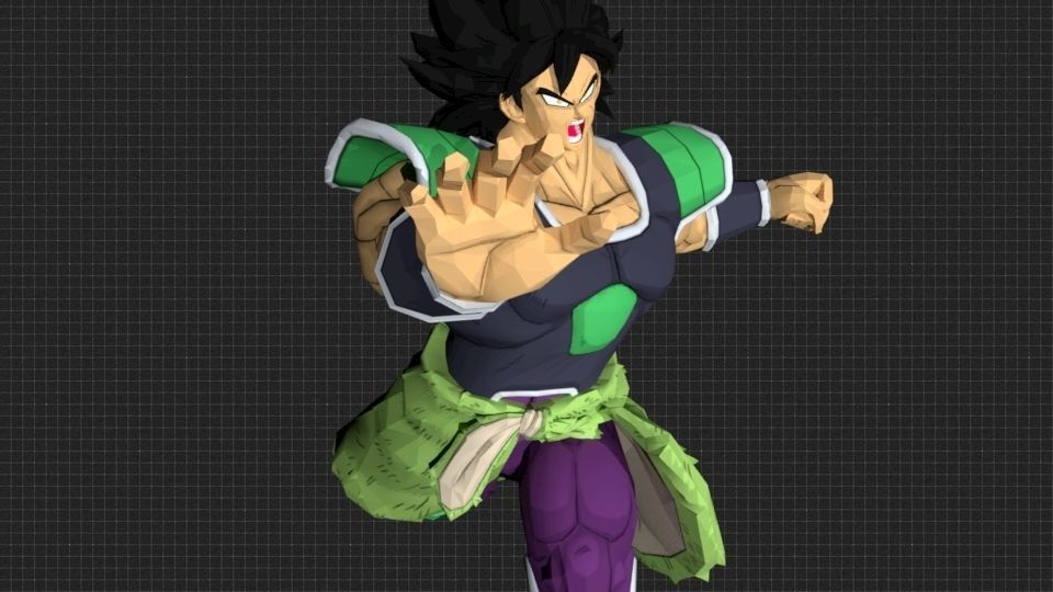 DBS Broly Rig for Maya 3D model_4