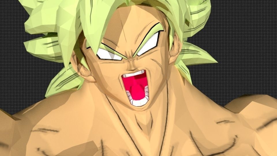 DBS Broly Rig for Maya 3D model_9