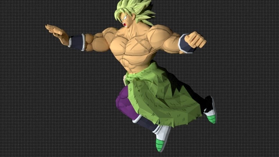 DBS Broly Rig for Maya 3D model_3