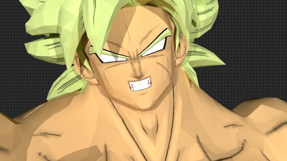 DBS Broly Rig for Maya 3D model_12