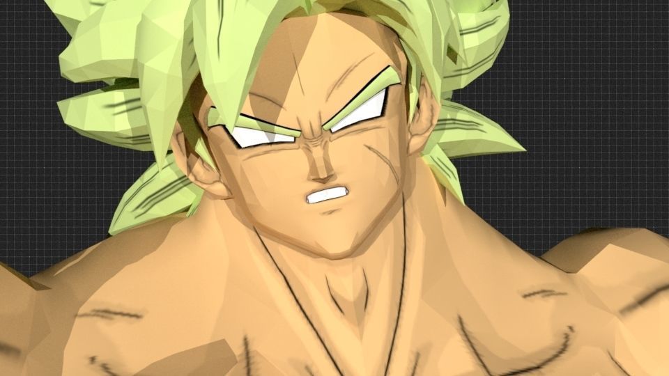 DBS Broly Rig for Maya 3D model_13