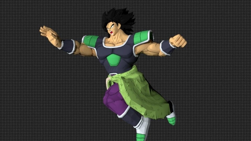 DBS Broly Rig for Maya 3D model_5
