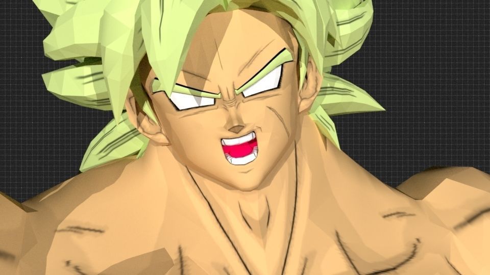 DBS Broly Rig for Maya 3D model_6