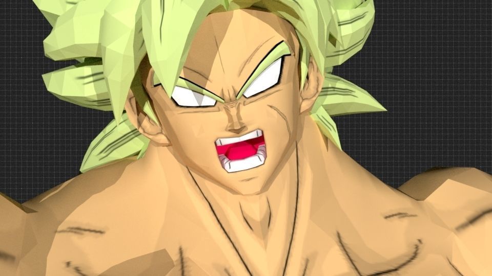 DBS Broly Rig for Maya 3D model_10