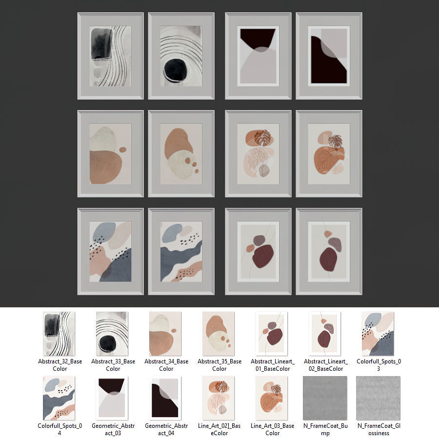 Gallery Wall 104 3D model_5