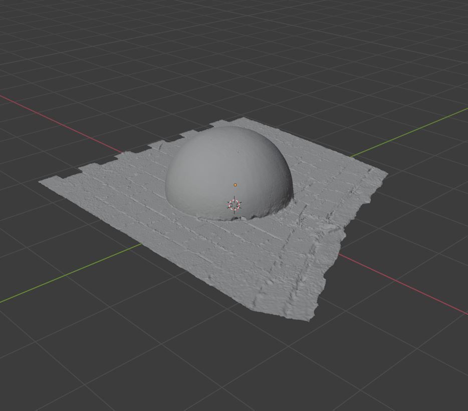 Concrete Ball 3D model_11