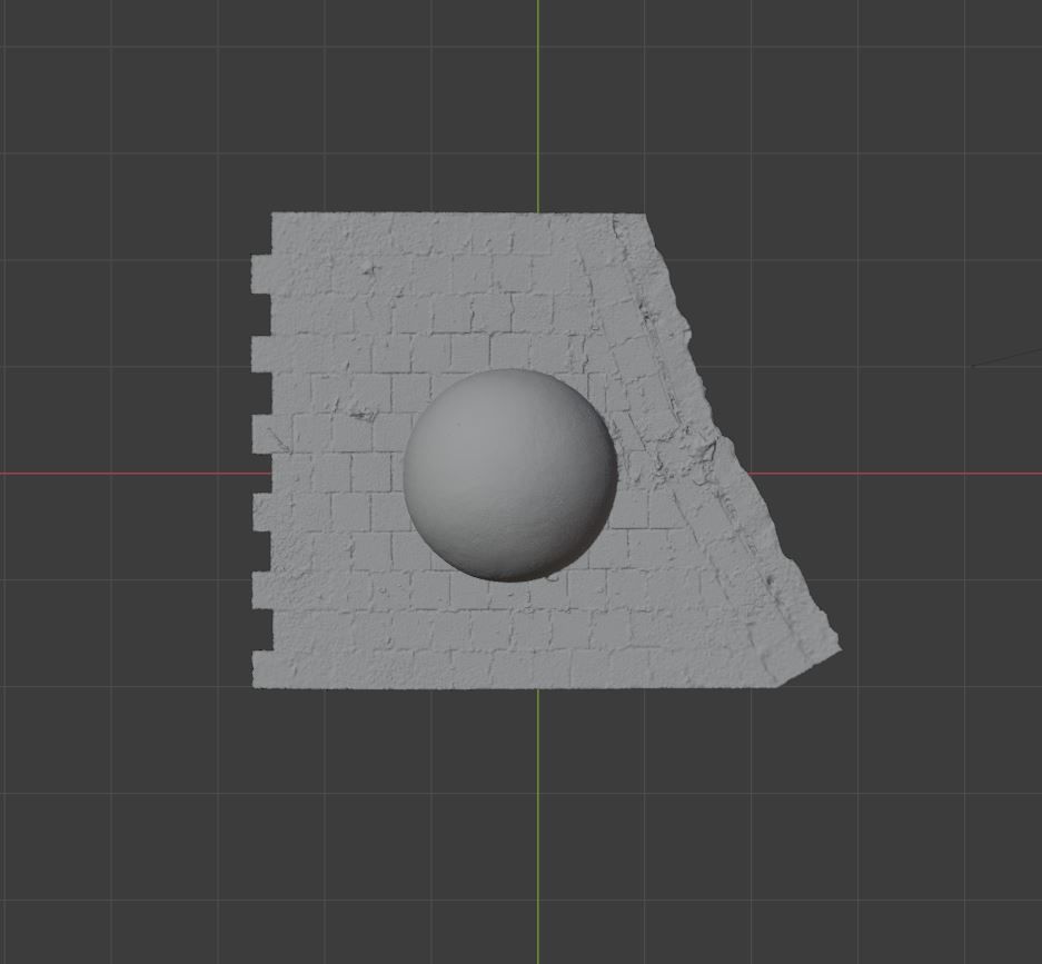 Concrete Ball 3D model_12